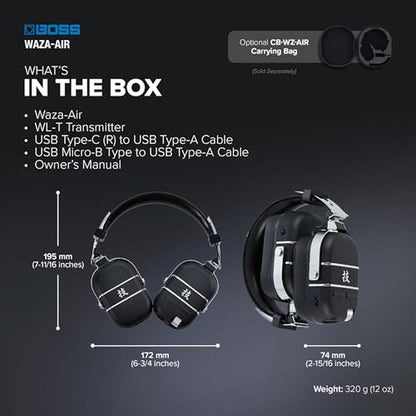 BOSS Waza-Air: Over-Ear Guitar Sound System – In Use