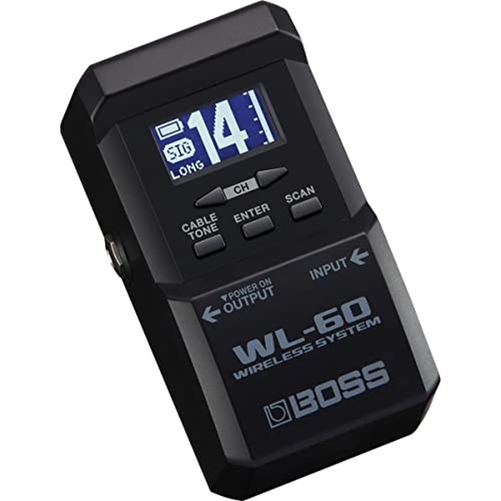 BOSS WL-60 Wireless Guitar System with Bodypack Transmitter – Front View