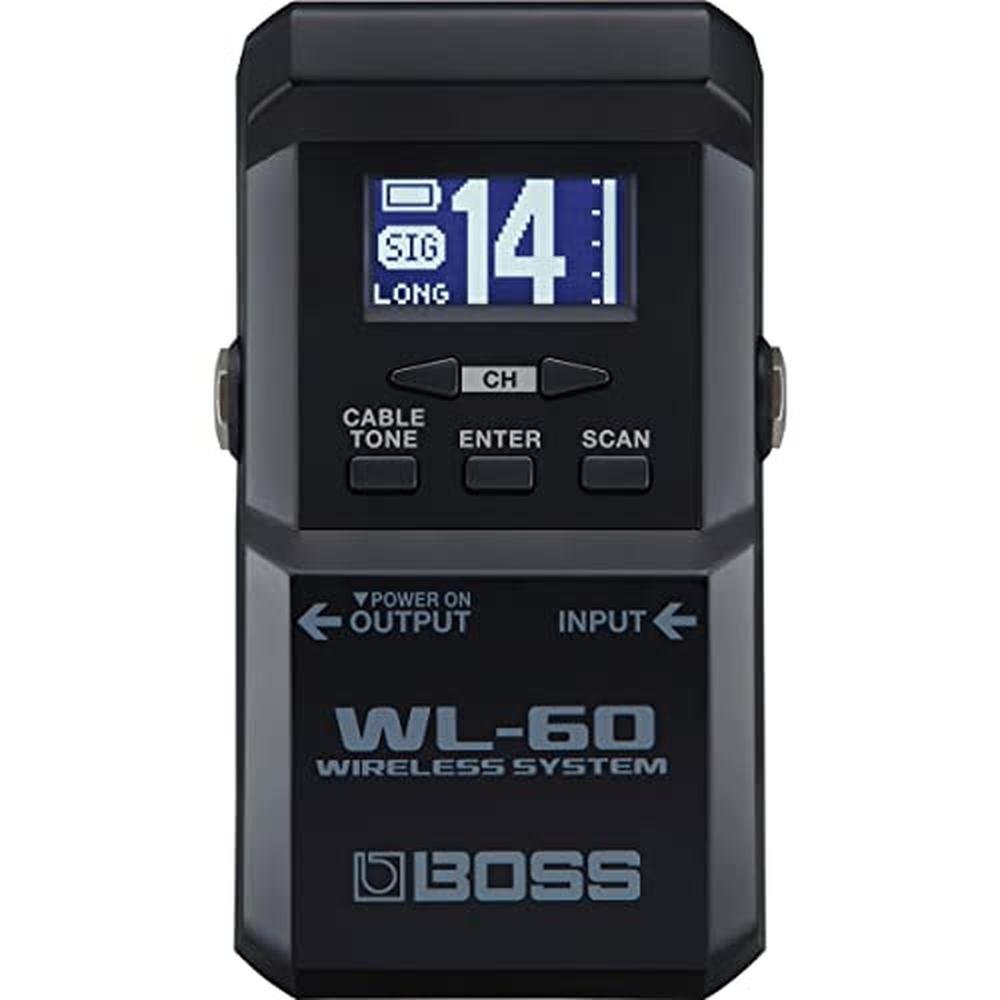 BOSS WL-60 Wireless Guitar System with Bodypack Transmitter – Side View