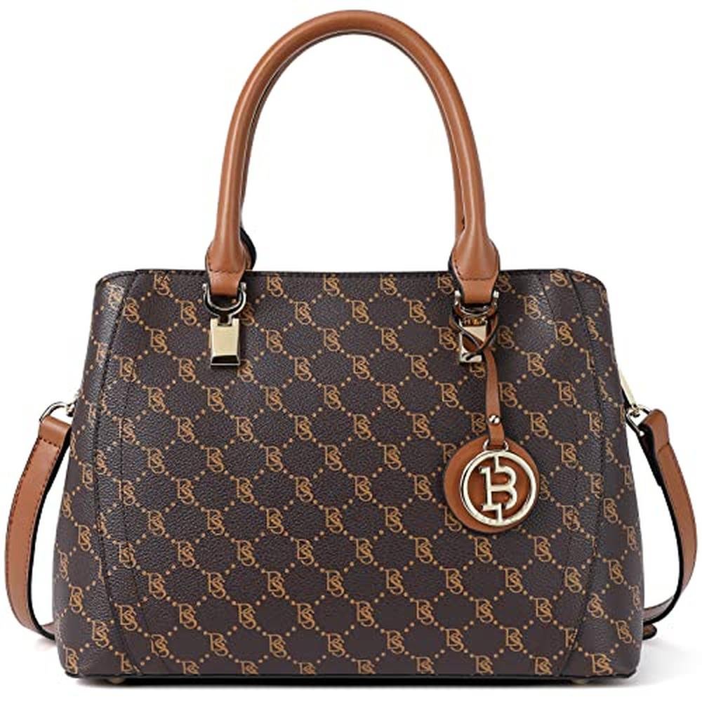 Bostanten Women: Luxury Leather Handbag Designer Top Handle – Front View