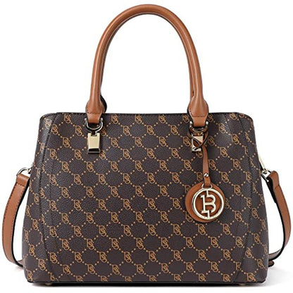 Bostanten Women: Luxury Leather Handbag Designer Top Handle – Front View