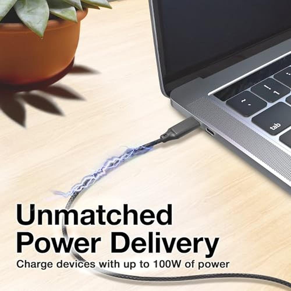 Cable Boxwave: BoxWave DirectSync PD Cable 3ft USB-C to – Close-up Detail