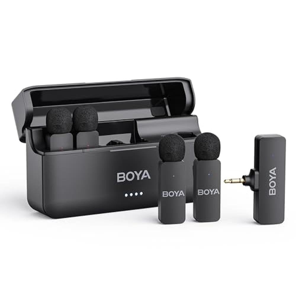 BOYA by-V4 Wireless Microphones – Front View