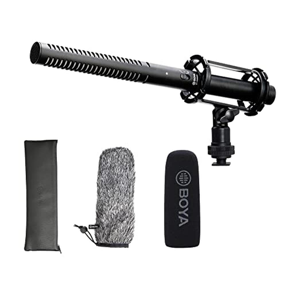 Microphone BOYA: BOYA BY-BM6060 XLR Shotgun Microphone – Front View