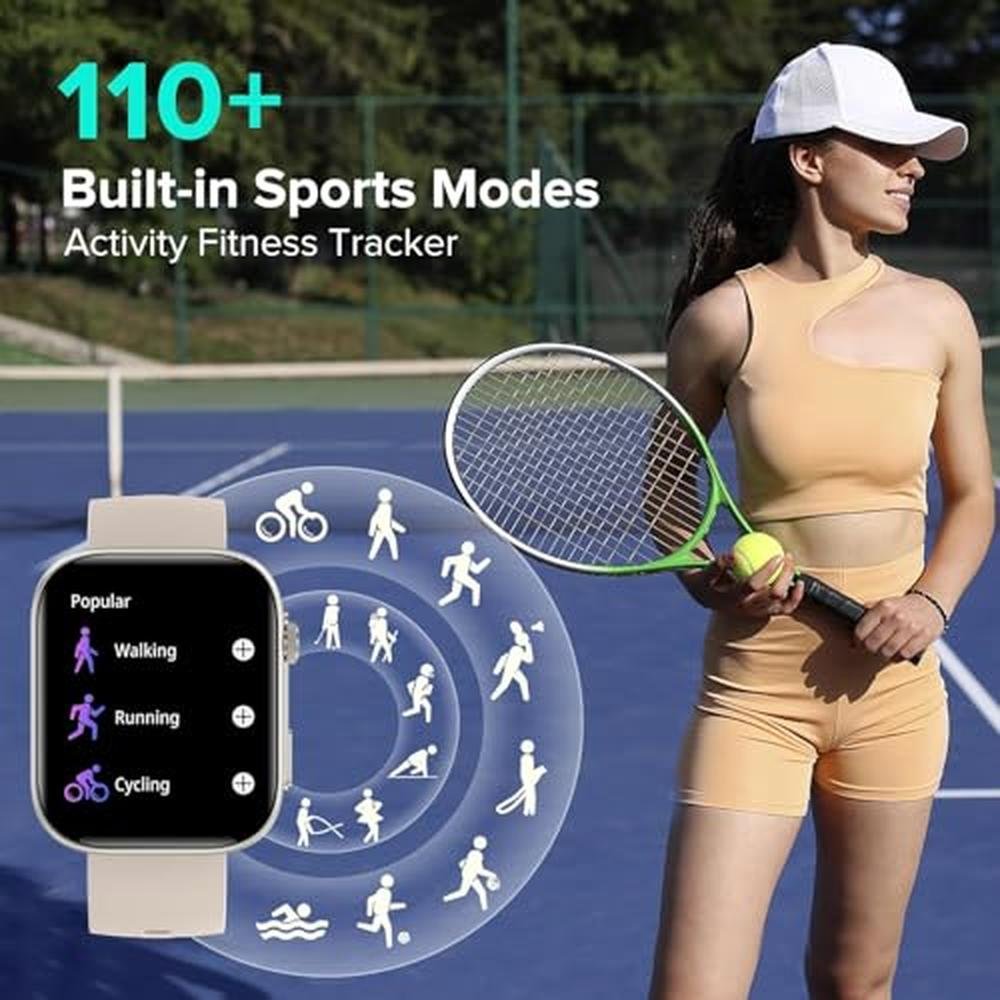 Bribejat Smart Watch: Premium IP68 Waterproof Fitness – Close-up Detail