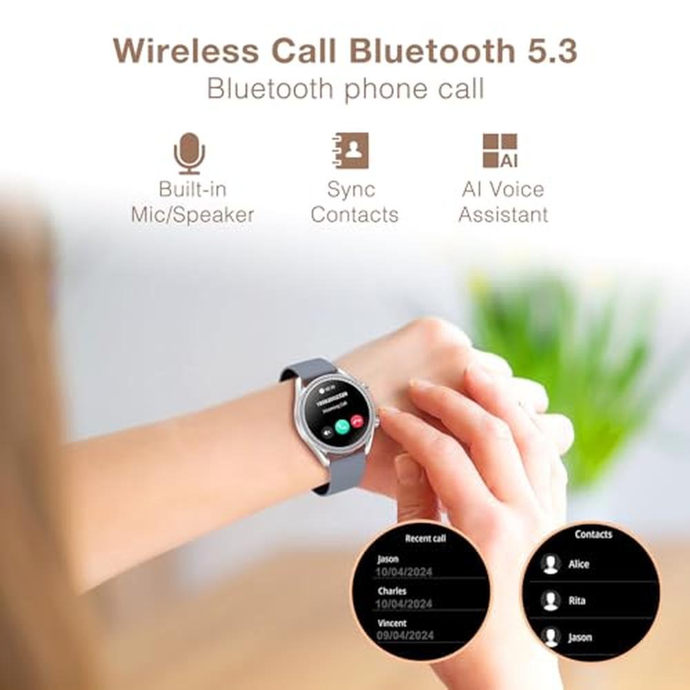 Bribejat Smart Watch: BRIBEJAT Women's Model with HD 1.27'' – Side View