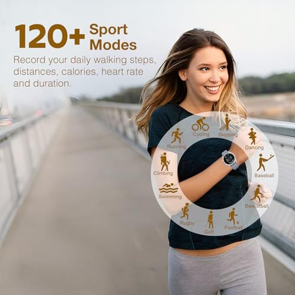 Bribejat Smart Watch: BRIBEJAT Women's Model with HD 1.27'' – Close-up Detail
