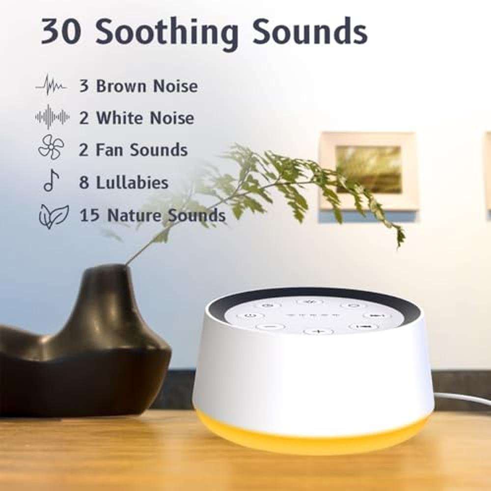 Noise Machine: Brown Noise Sound Machine with 30 Soothing – Side View