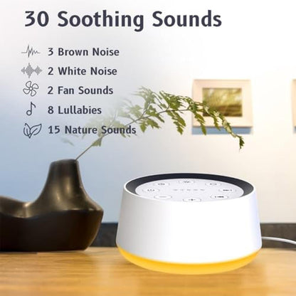 Noise Machine: Brown Noise Sound Machine with 30 Soothing – Side View