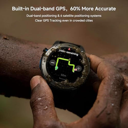 BRUBOSES GPS Smart Watch: Military Rugged Smartwatches – Side View