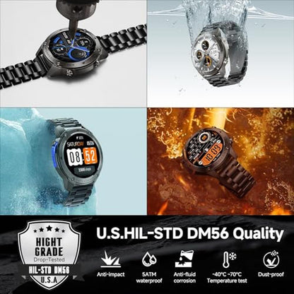 BRUBOSES GPS Smart Watch: Military Rugged Smartwatches – Close-up Detail