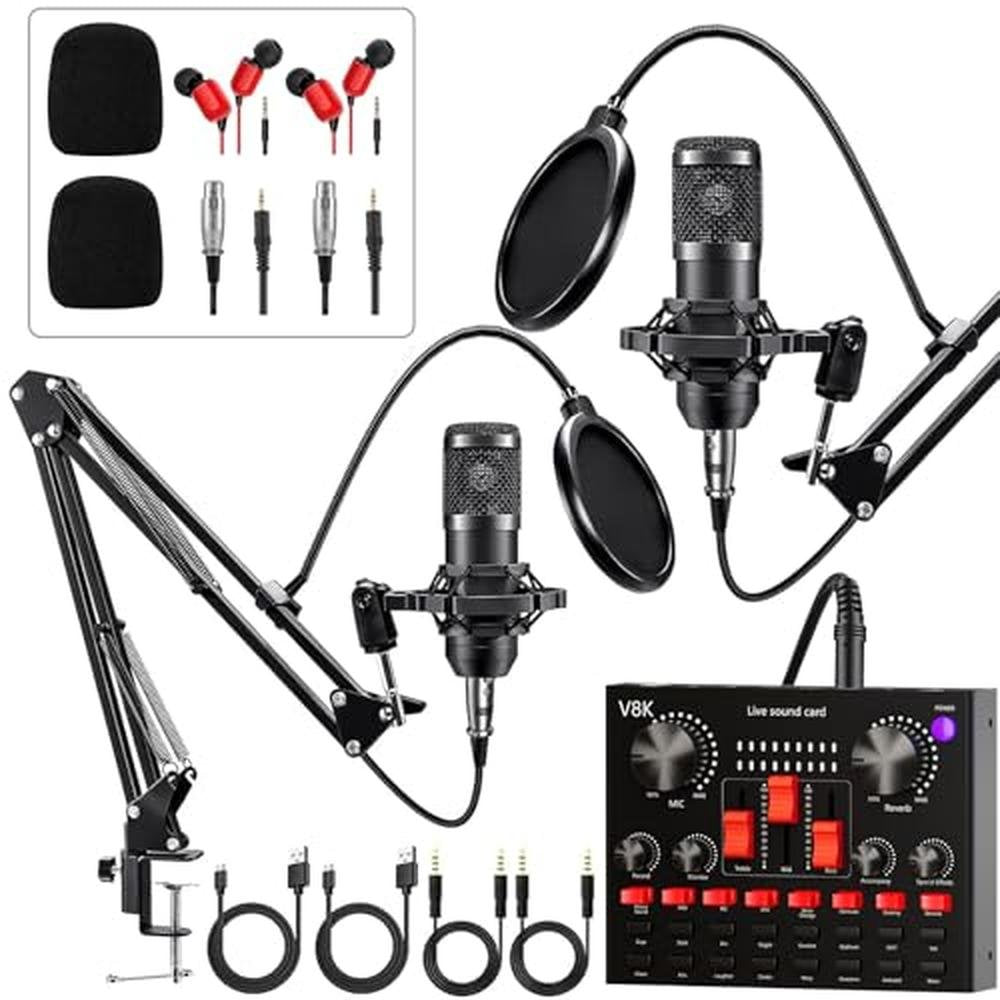 Audio Brvomussy: Brvomussy Podcast Equipment Bundle for 2 – Front View