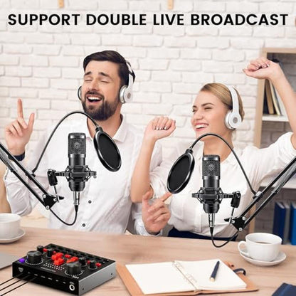 Audio Brvomussy: Brvomussy Podcast Equipment Bundle for 2 – Side View