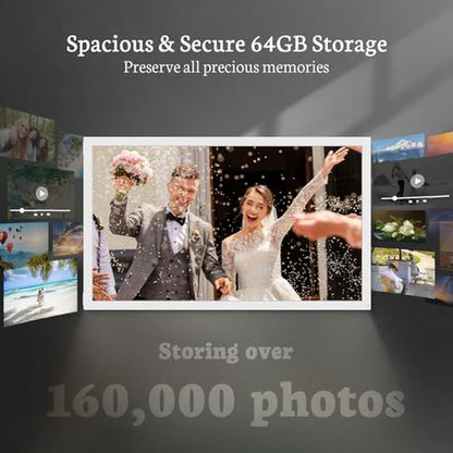 Digital Frame: BSIMB Large 32 Inch 64GB 1920x1080 FHD WiFi – In Use
