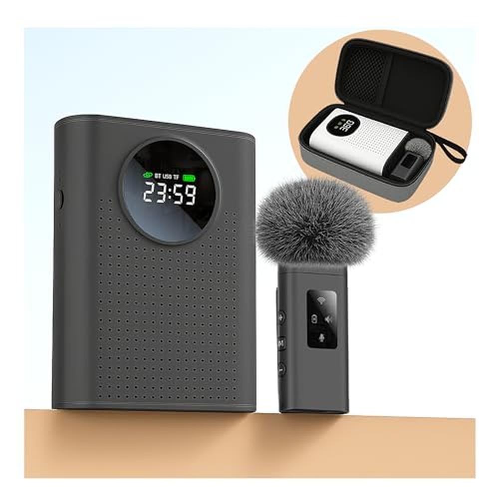 BSone Voice Amplifier: Portable Bluetooth Clip-On PA System – Front View