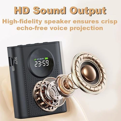 BSone Voice Amplifier: Portable Bluetooth Clip-On PA System – Close-up Detail