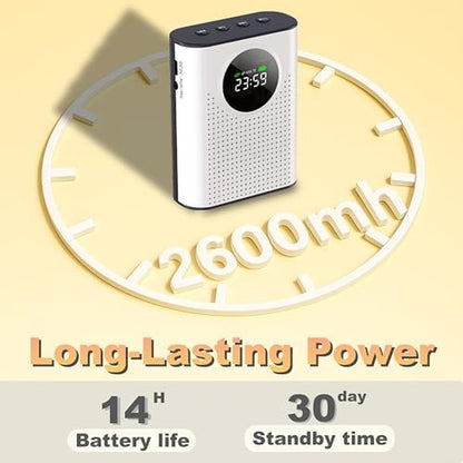 BSone Voice Amplifier: Portable Bluetooth Clip-On PA System – In Use