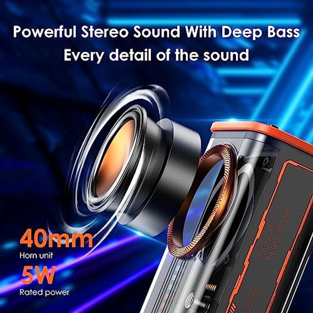 Speaker BSZHI: BSZHI Transparent Wireless Bluetooth Speaker – Close-up Detail