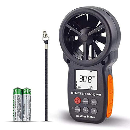 Wind Btmeter: Digital Anemometer Barometer Handheld for – Front View