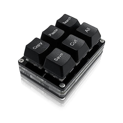Keyboard BTXETUEL: BTXETUEL Copy Paste Search Save Cut All – Front View