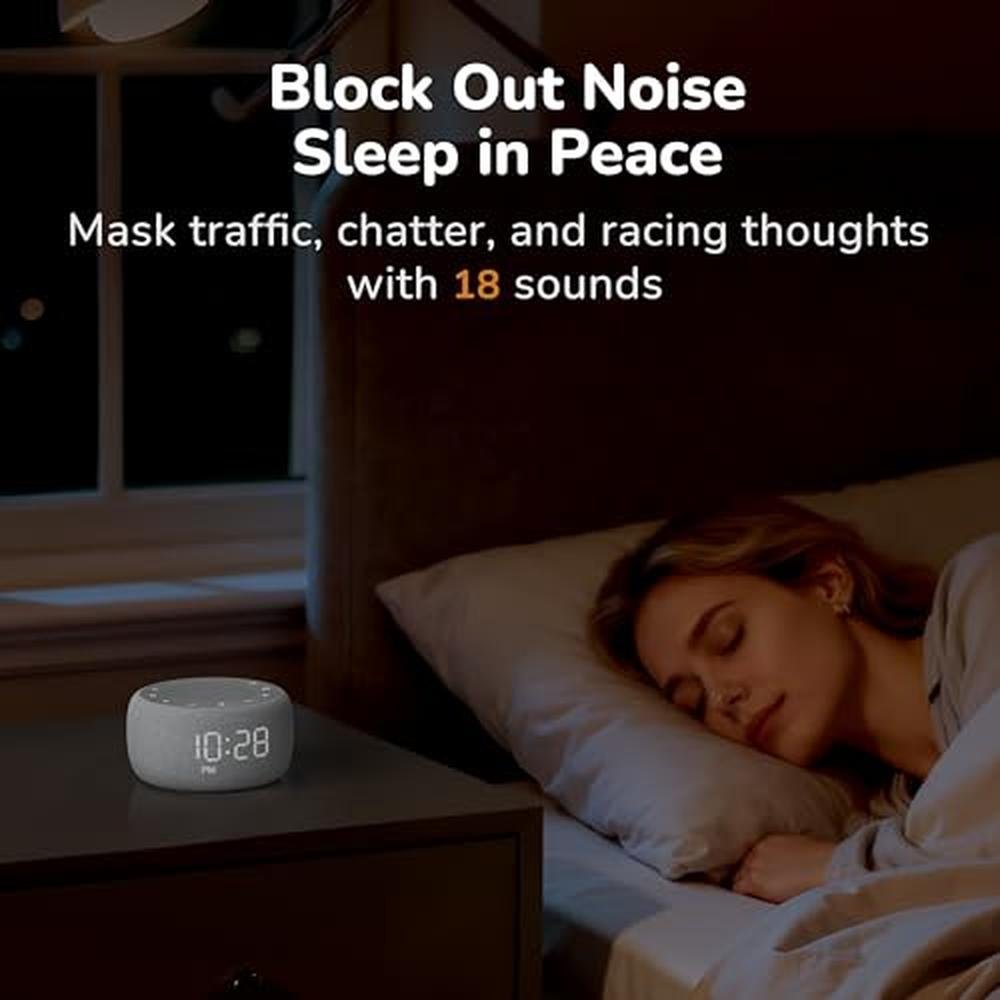 Alarm Machine: Buffbee 2-in-1 Sound Machine & Alarm Clock – Close-up Detail