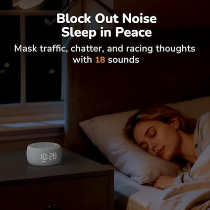 Alarm Machine: Buffbee 2-in-1 Sound Machine & Alarm Clock – Close-up Detail