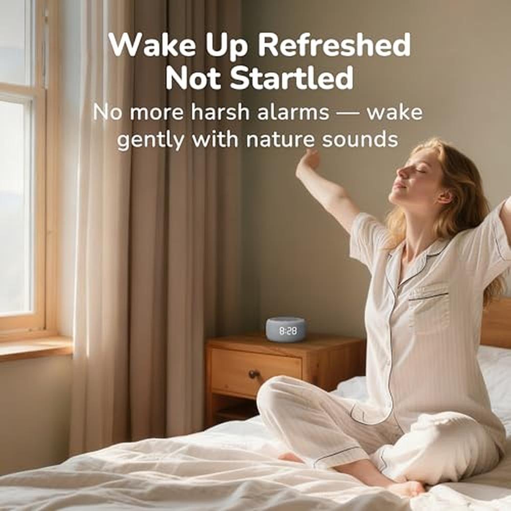 Alarm Machine: Buffbee 2-in-1 Sound Machine & Alarm Clock – In Use