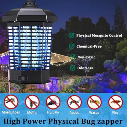 Electric Zapper for Bugs: Outdoor Mosquito Zapper 4200V – Side View