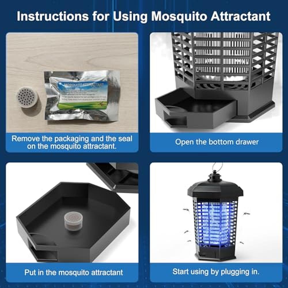 Electric Zapper for Bugs: Outdoor Mosquito Zapper 4200V – Close-up Detail