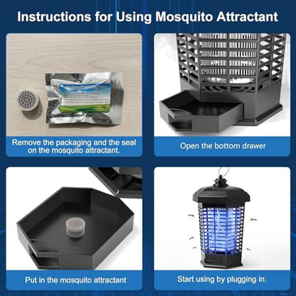Electric Zapper for Bugs: Outdoor Mosquito Zapper 4200V – Close-up Detail