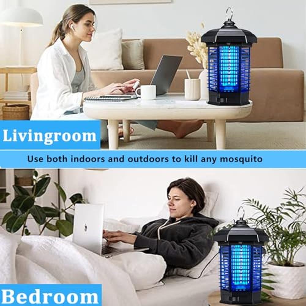Electric Zapper for Bugs: Outdoor Mosquito Zapper 4200V – In Use