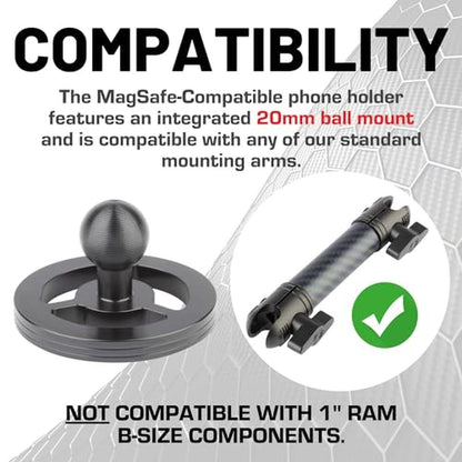 Holder MagSafe: Bulletpoint Dash Mount Magnetic Cell Phone – Close-up Detail