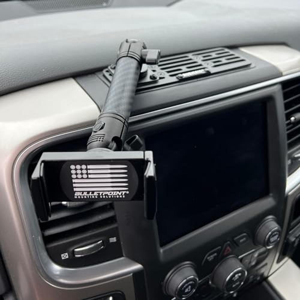 RAM Bulletpoint Mount: Bulletpoint Metal Dash Mount Cell – Side View