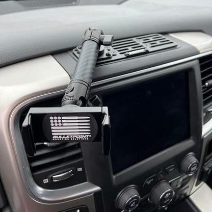 RAM Bulletpoint Mount: Bulletpoint Metal Dash Mount Cell – Side View