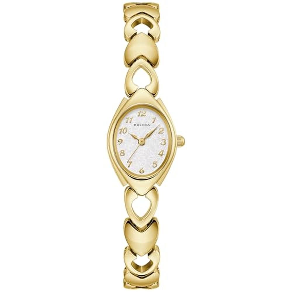Two Tone Bulova: Bulova Ladies Quartz Classic Gold Tone – Front View