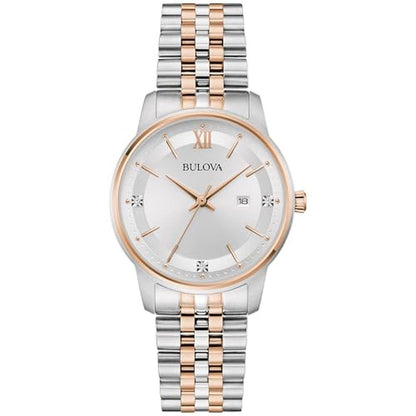 Bulova Ladies Quartz Dress Classic Watch – Front View