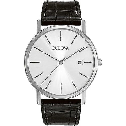 Bulova Men: Bulova Classic 3-Hand Calendar Date Quartz – Front View