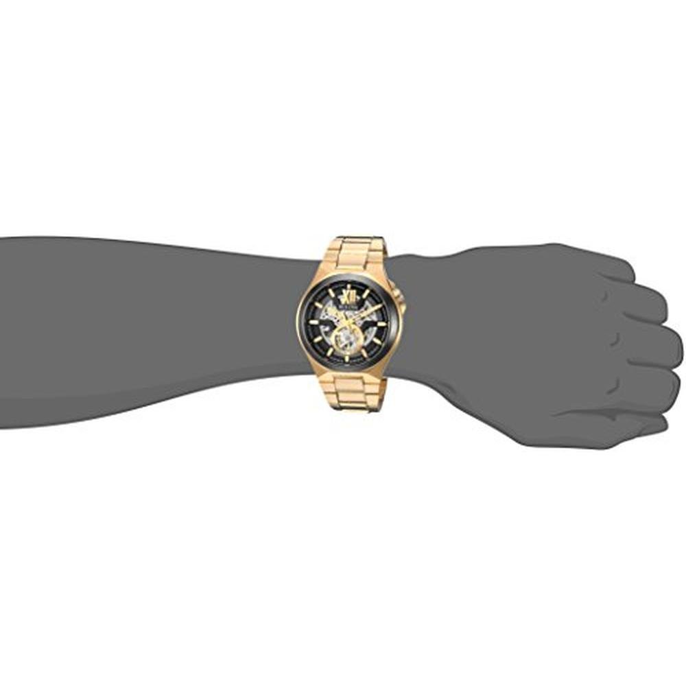 Bulova Men: Bulova Maquina Gold Tone Stainless Steel 3 Hand – Side View