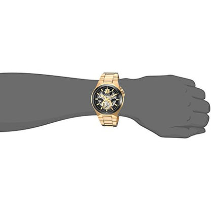 Bulova Men: Bulova Maquina Gold Tone Stainless Steel 3 Hand – Side View