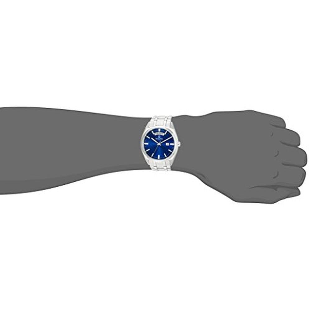Bulova Men: Bulova S Surveyor 2-Hand Day Date Quartz Watch – Side View
