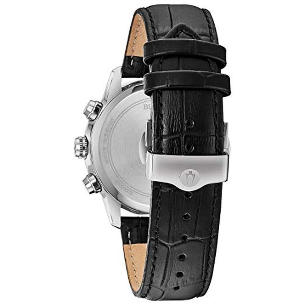Bulova Men's Classic Sutton 6-Hand Chronograph Calendar Big – Close-up Detail