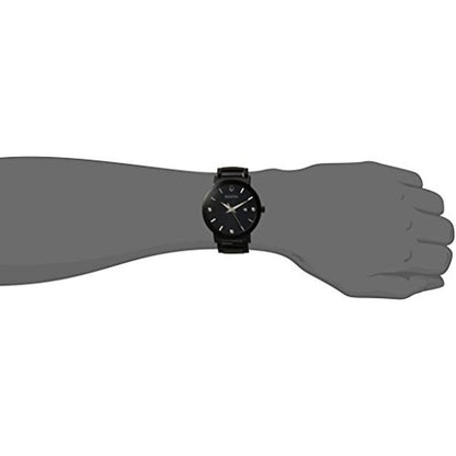 Bulova Men's Modern Black Ion-Plated Stainless Steel 3-Hand – Side View