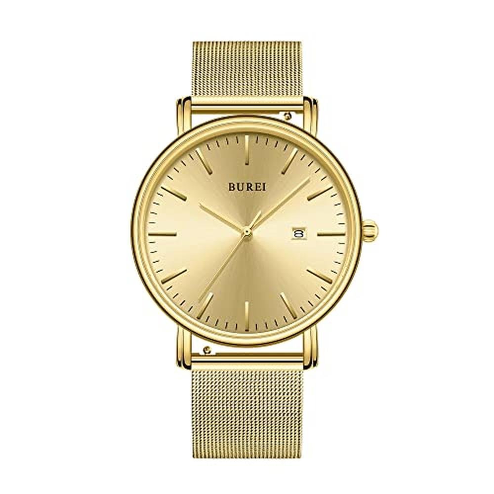 Burei Men's Fashion Minimalist Wrist Watch – Front View