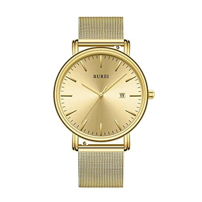 Burei Men's Fashion Minimalist Wrist Watch – Front View