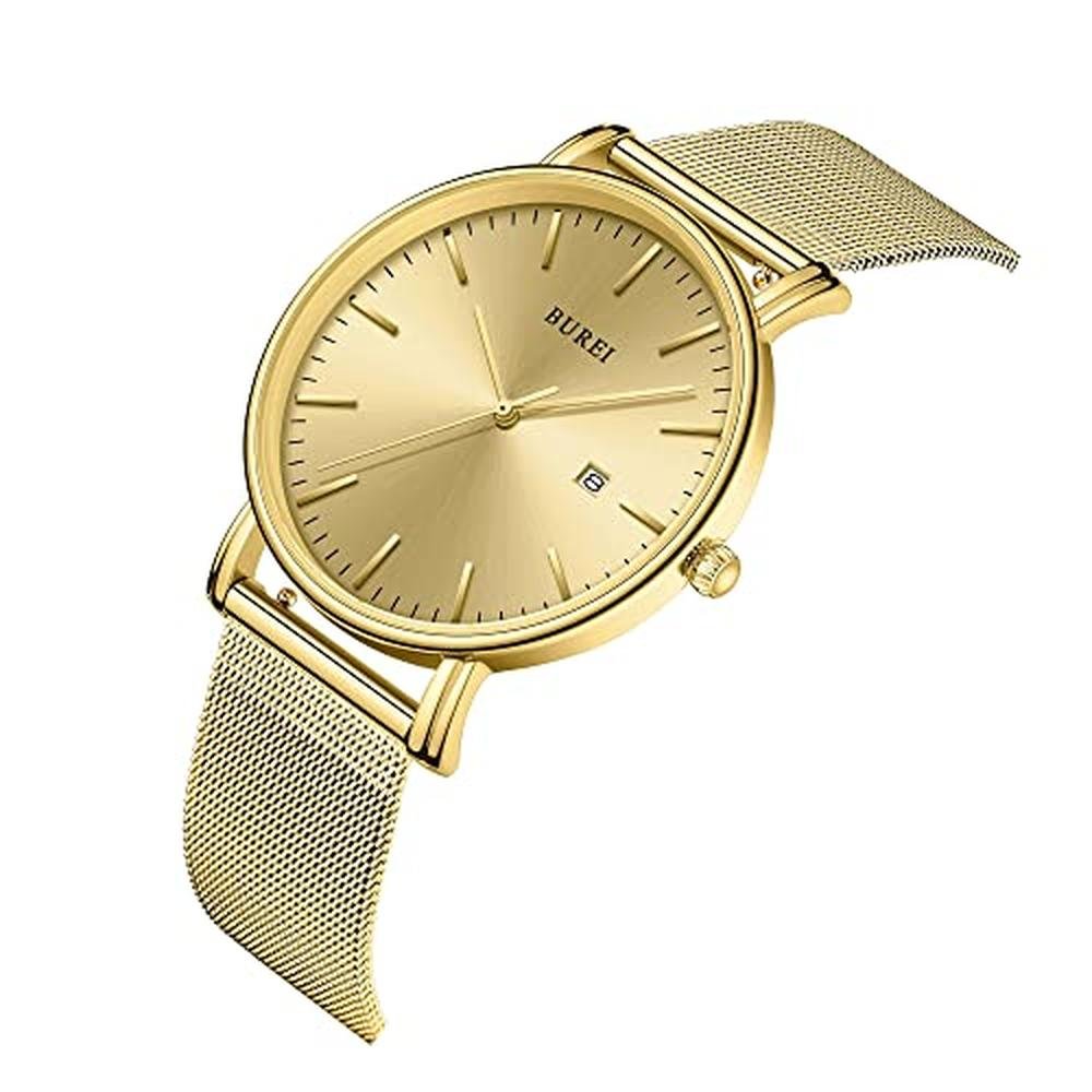 Burei Men's Fashion Minimalist Wrist Watch – Side View