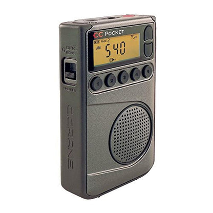 C. Crane CC Pocket Radio: AM FM and NOAA Weather Radio with – Front View