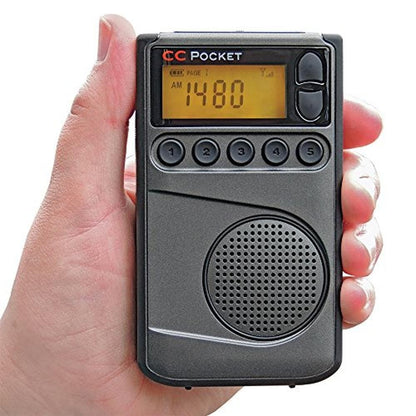 C. Crane CC Pocket Radio: AM FM and NOAA Weather Radio with – In Use