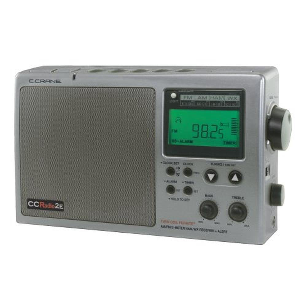 Crane Radio: C. Crane CC Radio-2E Enhanced Portable AM FM – Front View
