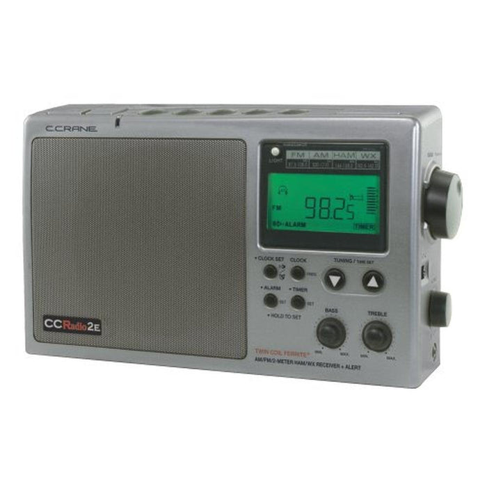 Crane Radio: C. Crane CC Radio-2E Enhanced Portable AM FM – Front View