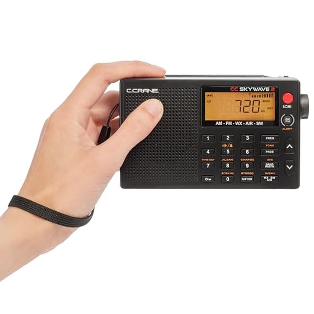 Crane Skywave 2: C. Crane CC Skywave 2 AM FM Shortwave NOAA – Side View